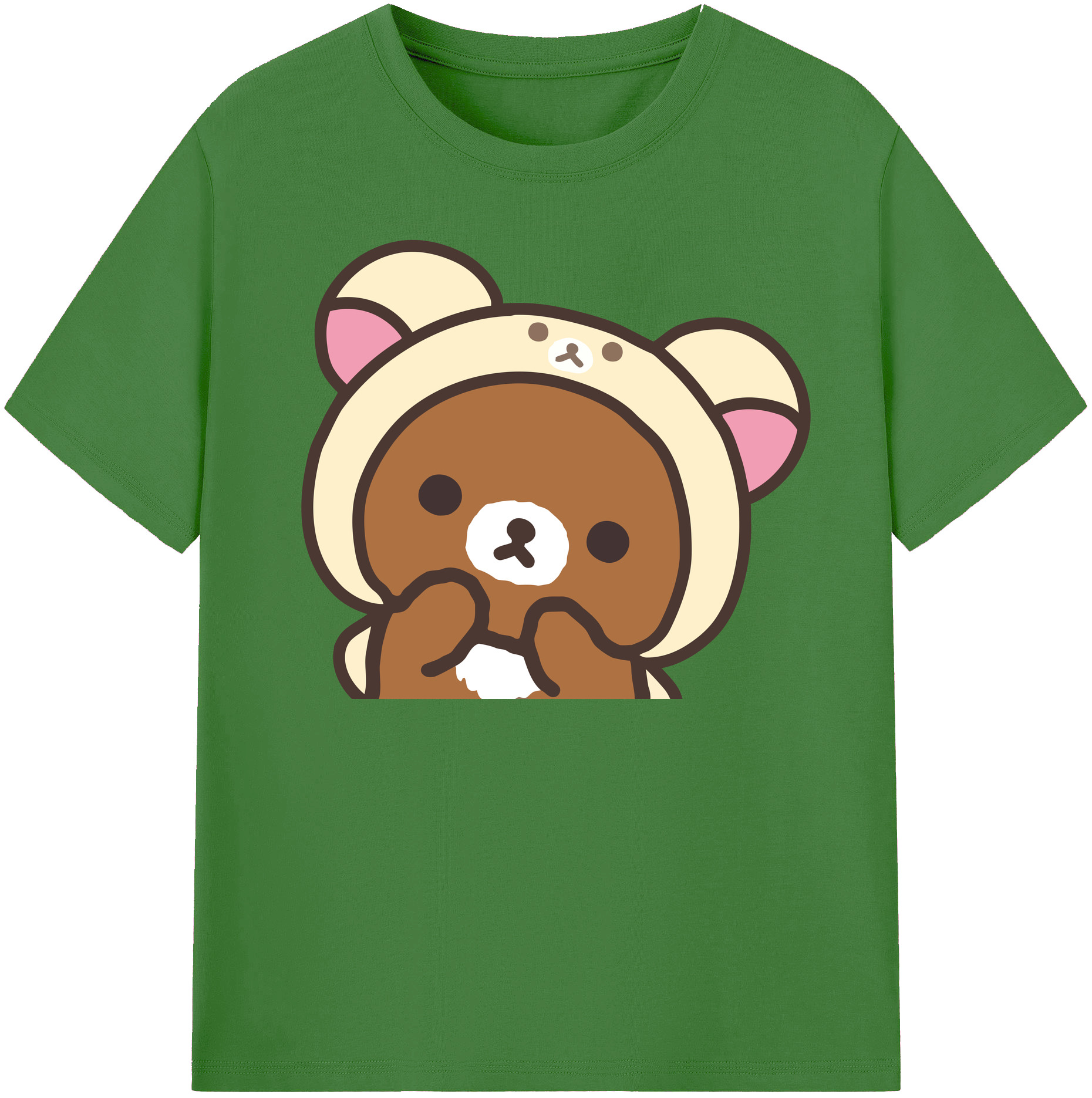 （画像用） リラックマ リラックマ キイロイトリ Rilakkuma Korilakkuma Kiiroitori レディースカジュアルプリントTシャツ（綿100％）